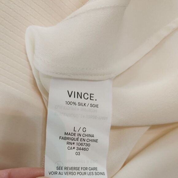 Vince Dolman Sleeve Silk Blouse Size Large - Picture 6 of 6